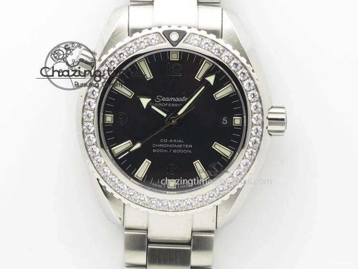 0421 De Ville Date YG MKF 1:1 Best Edition White Textured Dial Diamonds Marker on Brown Leather Strap A WaterResistant 7754